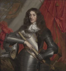 Porträt König Jakobs II. und VII. in Rüstung als Herzog von York (1633-1701)